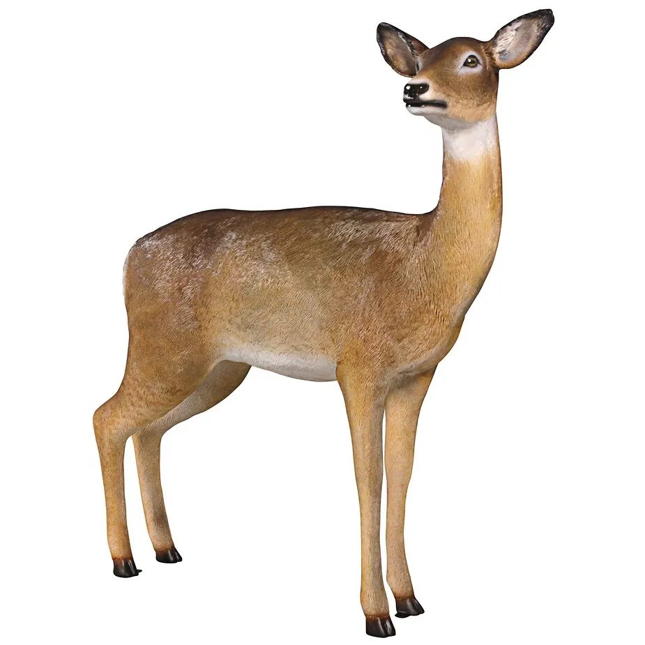 Forest White Tailed Doe, Female Deer Statue