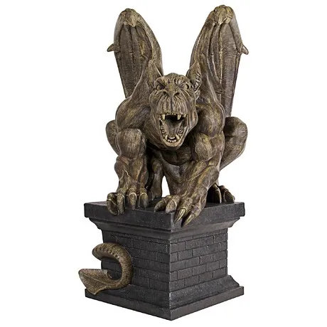 Manchester's Cathedral Gothic Chimera Gargoyle Statue