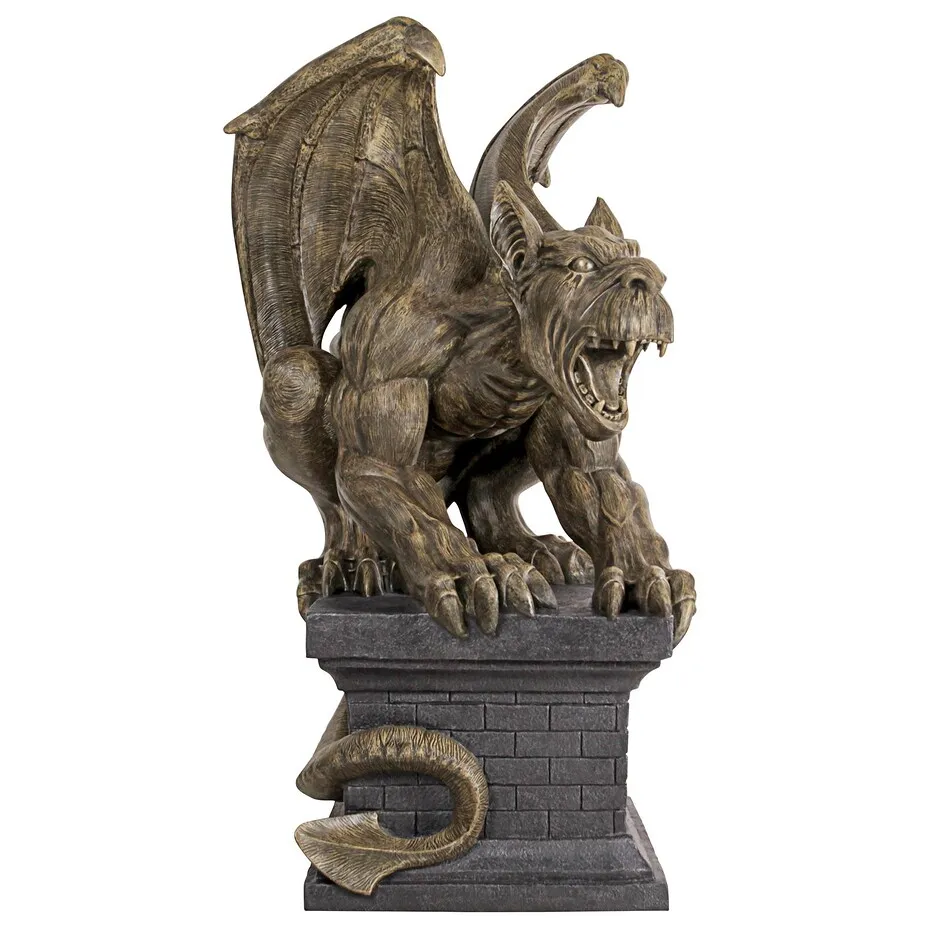 Manchester's Cathedral Gothic Chimera Gargoyle Statue