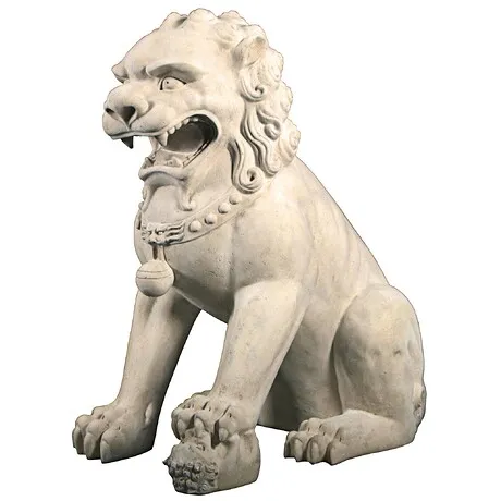 Grand Palace Chinese Lion Foo Dog Statue: Female (alone)