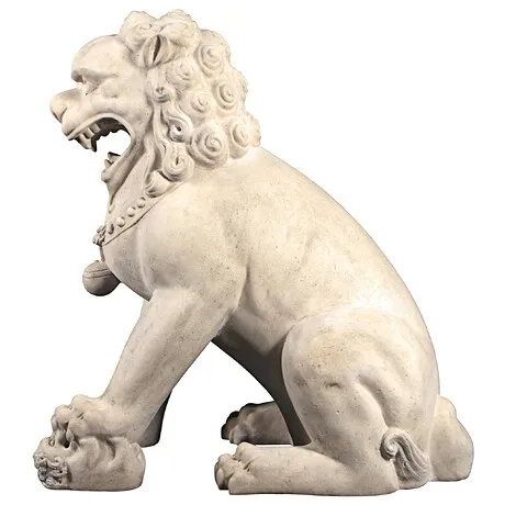 Grand Palace Chinese Lion Foo Dog Statue: Female (alone)