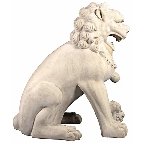 Grand Palace Chinese Lion Foo Dog Statue: Female (alone)