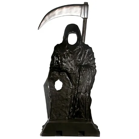 Halloween Grim Reaper Graveyard Ghoul Photo Op Life-Size Statue