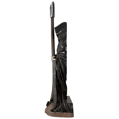 Halloween Grim Reaper Graveyard Ghoul Photo Op Life-Size Statue