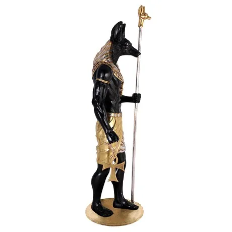 The Egyptian Grand Ruler Collection: Life-Size Anubis Statue