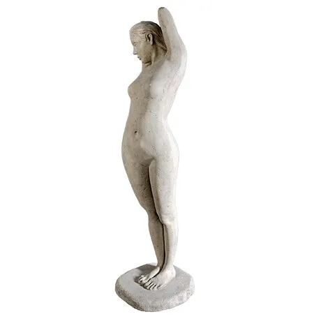 Goddess Harmonia Contemporary Nude Life-Size Statue: Stone Finish