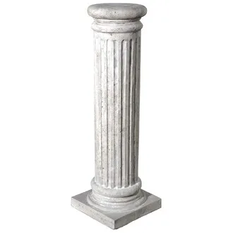 Classical Greek Fluted Plinth: Medium