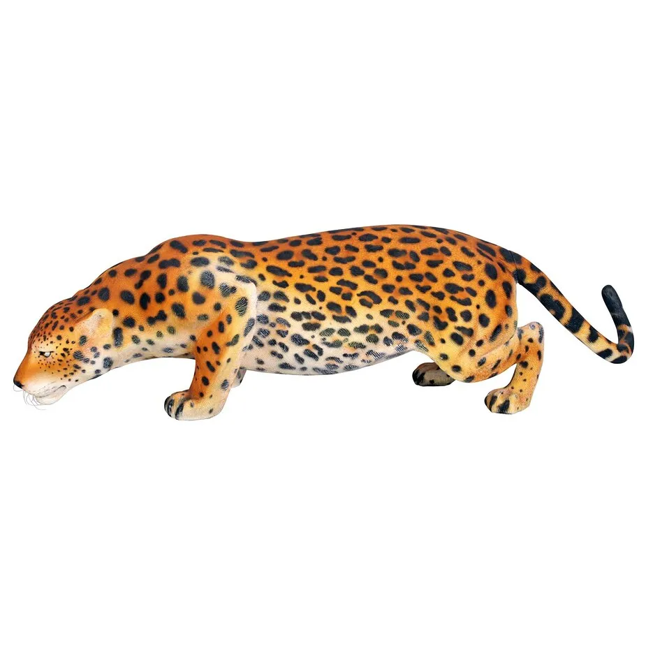Prowling Spotted Leopard Statue