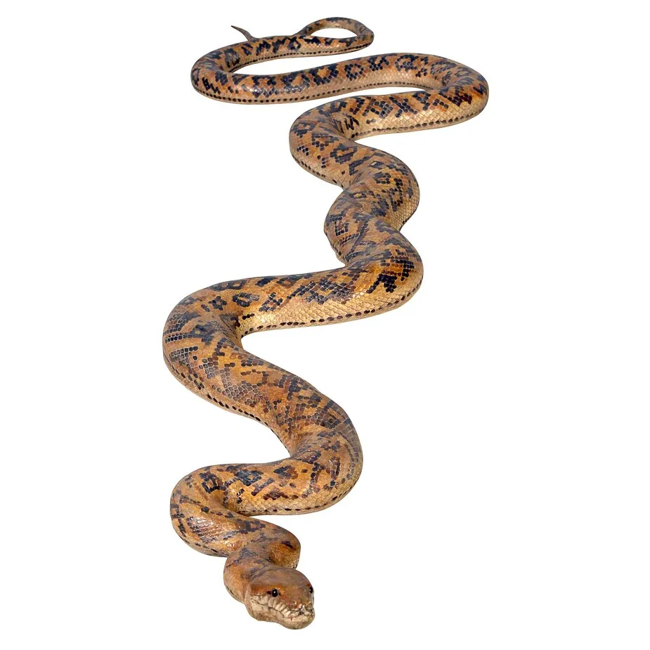 Giant Burmese Python Snake Statue