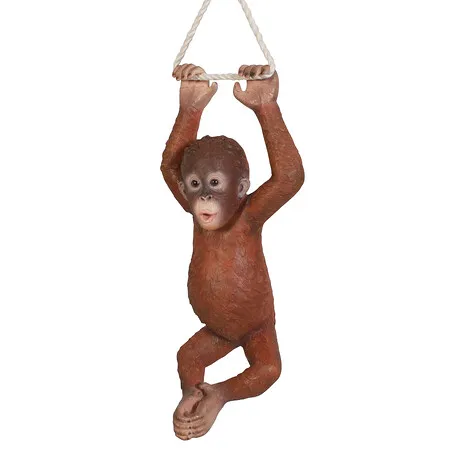 Pongo the Hanging Baby Orangutan Statue