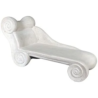 Hadrian's Villa Roman Spa Furniture Collection: Chaise Lounge