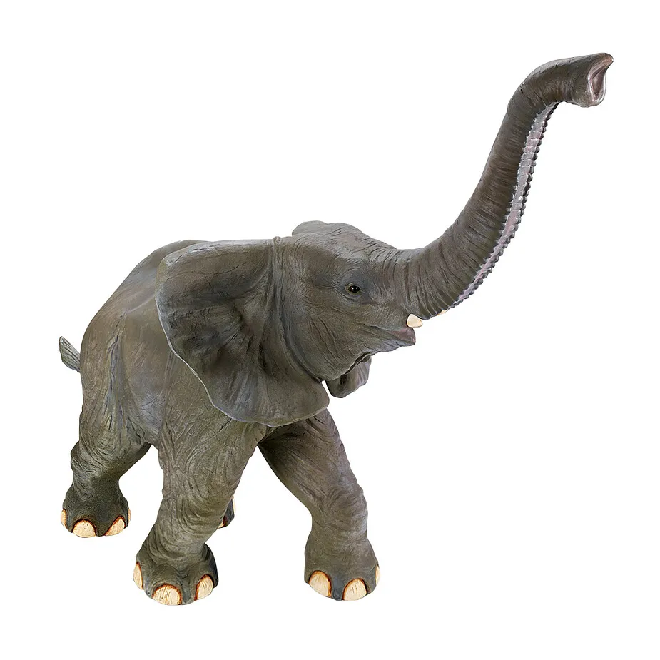 Good Luck, Trunk-Up Baby Elephant Statue