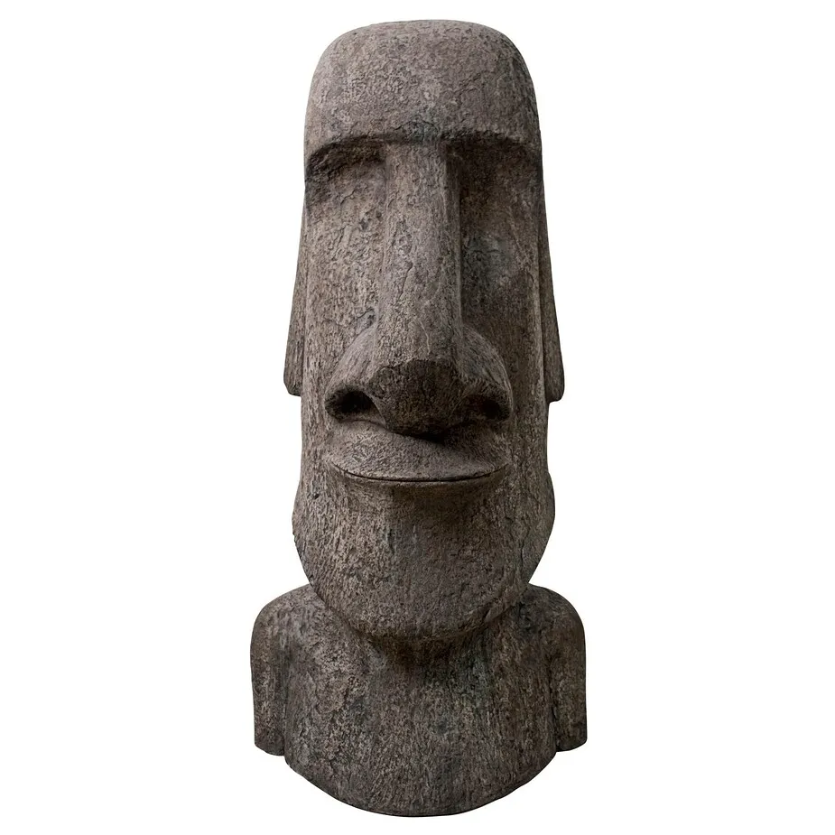Easter Island Ahu Akivi Moai Monolith Statue: Giant