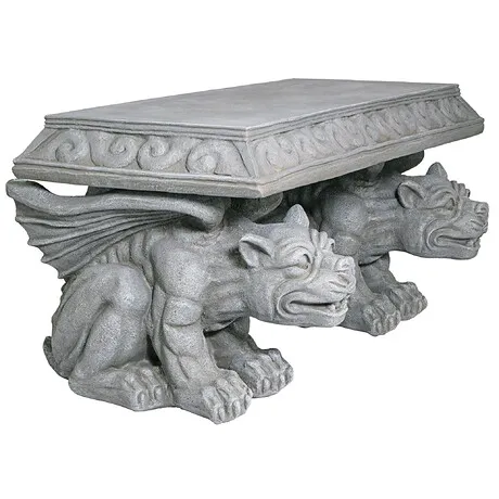 Blair Castle Sculptural Gargoyle Bench