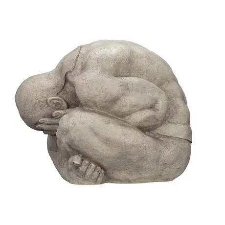 Meditating Shy Yogi of Bali Statue