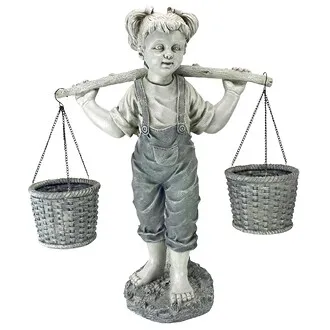 Flowers for Felicity Little Girl Garden Statue: Medium