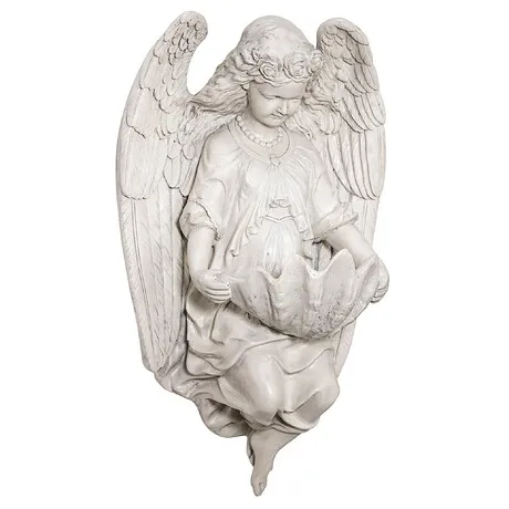 Brixton Abbey Angel Shell Font Wall Sculpture: Each