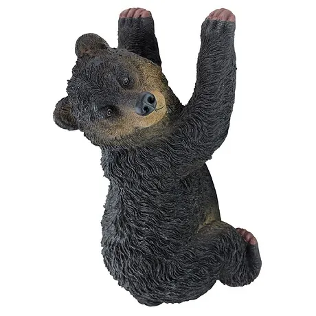 Yonva the Climbing Baby Black Bear Cub Tree Hugger Sculpture