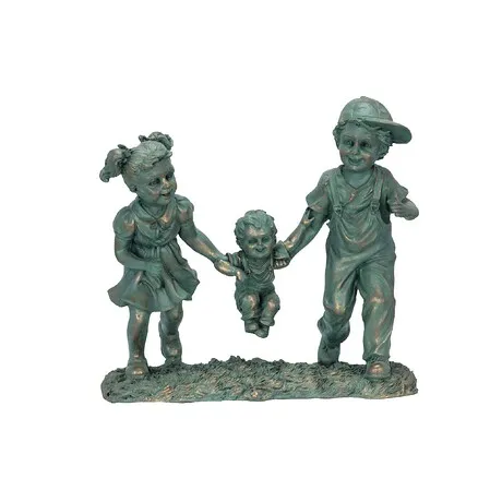 Swing Time: Children Garden Statue