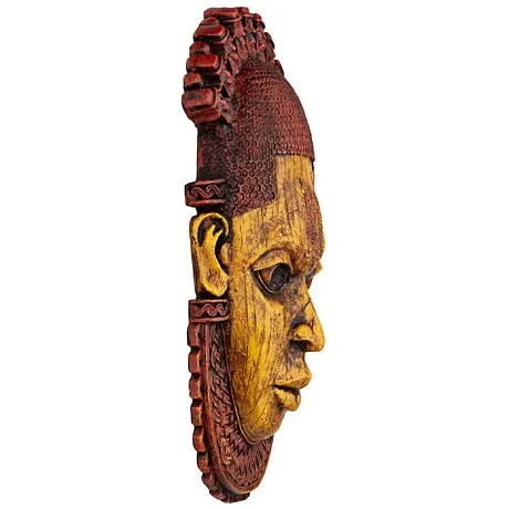 Queen Mother Iyoba African Mask Wall Sculpture
