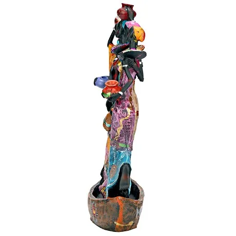 The Maiden Water Carriers of Ghana Sculpture