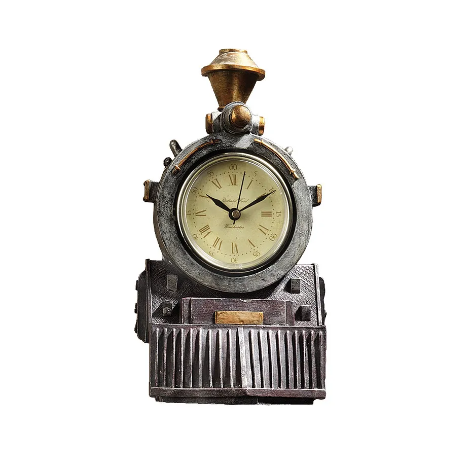 All Aboard Locomotive Train Sculptural Wall Clock