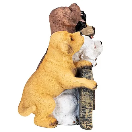 Puppy Parade Welcome Sign Statue