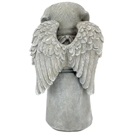 Paw Prints on our Hearts Memorial Dog Statue