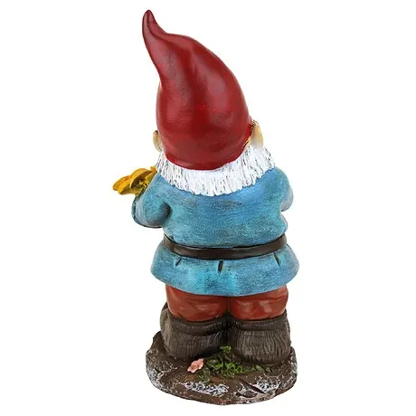 Sunflower Sammy Garden Gnome Bird Feeder Statue