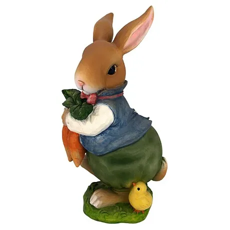 Bunny Hop Lane Mother and Father Rabbit Statues: Father