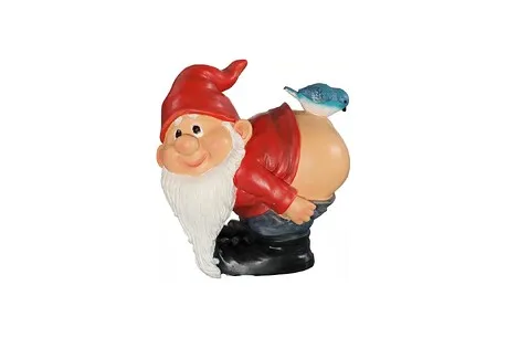 Loonie Moonie Bare Buttocks Garden Gnome Statue: Medium