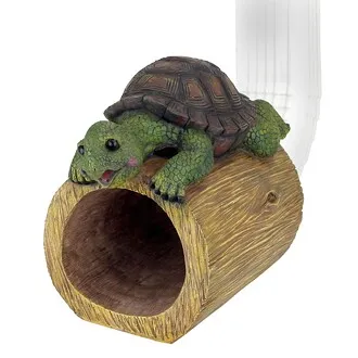 Drips the Turtle Gutter Guardian Downspout Statue