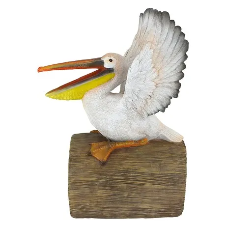 Splash the Pelican Gutter Guardian Downspout Statue