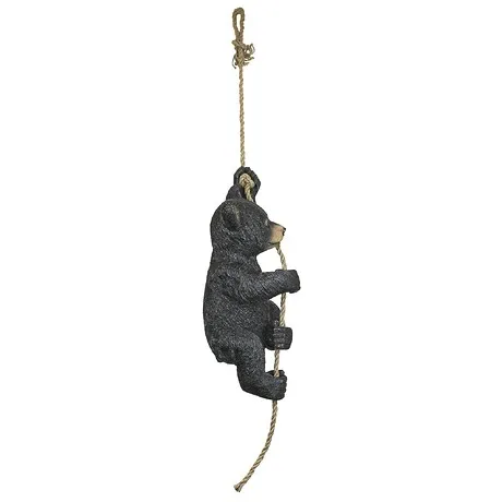 Swinging Bocephus Bear Cub Hanging Statue