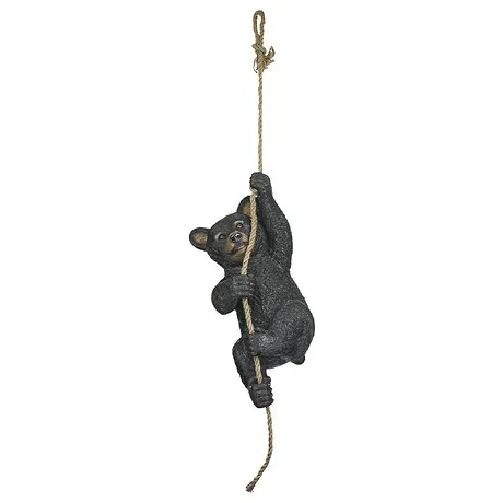 Swinging Bocephus Bear Cub Hanging Statue