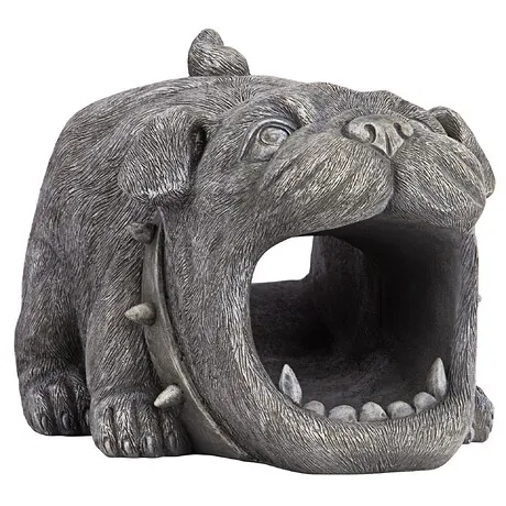 Butch the Bulldog Gutter Guardian Downspout Statue