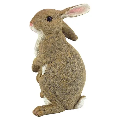 Hopper, the Bunny, Standing Garden Rabbit Statue: Set of Two