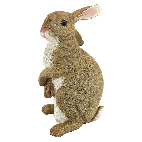Hopper, the Bunny, Standing Garden Rabbit Statue: Set of Two