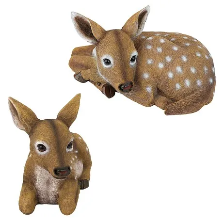 Darby and Hershel the Forest Fawns Baby Deer Statue Collection