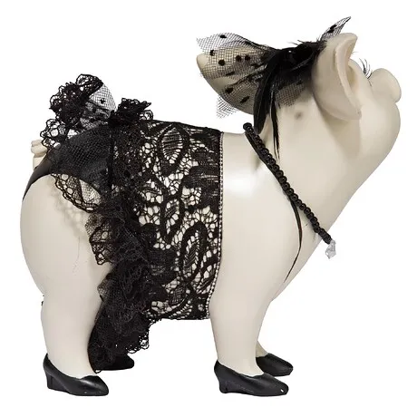 Lace and Lard, Madame Pig Statue