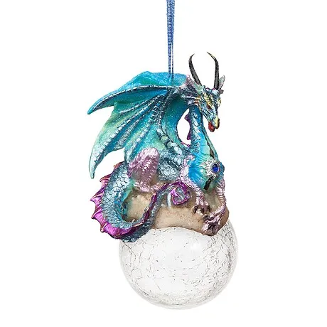 Frost the Gothic Dragon Holiday Ornament: Each