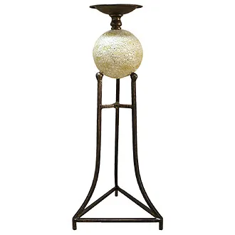 Elevated Sphere 20" Candlestick