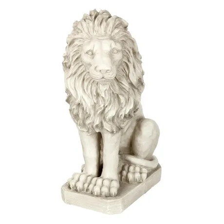 Mansfield Manor Lion Sentinel Statue: Looking Left