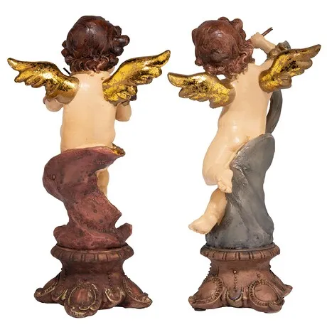 Italian Baroque-Style Musical Cherub Statues