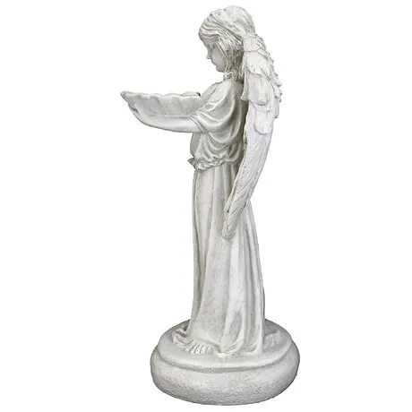 Tranquil Guardian Angel Birdbath Feeder Statue