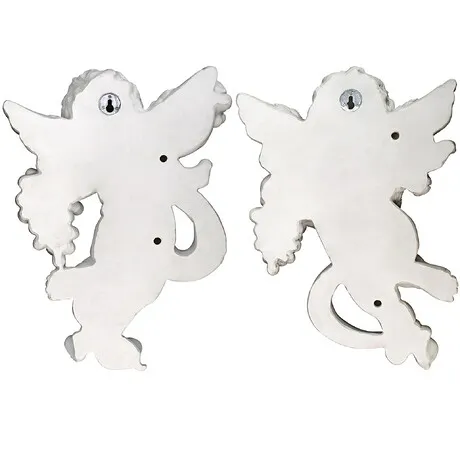 Cherub's Harvest Angel Wall Sculpture Set