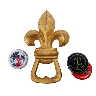 Fleur de Lis Cast Iron Bottle Opener