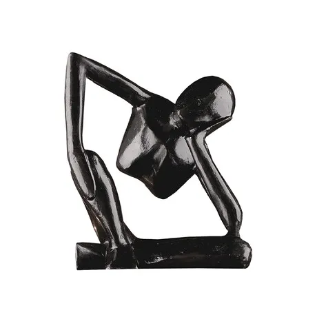 Authentic Foundry Iron Balinese Yogi: At Rest Iron Sculpture