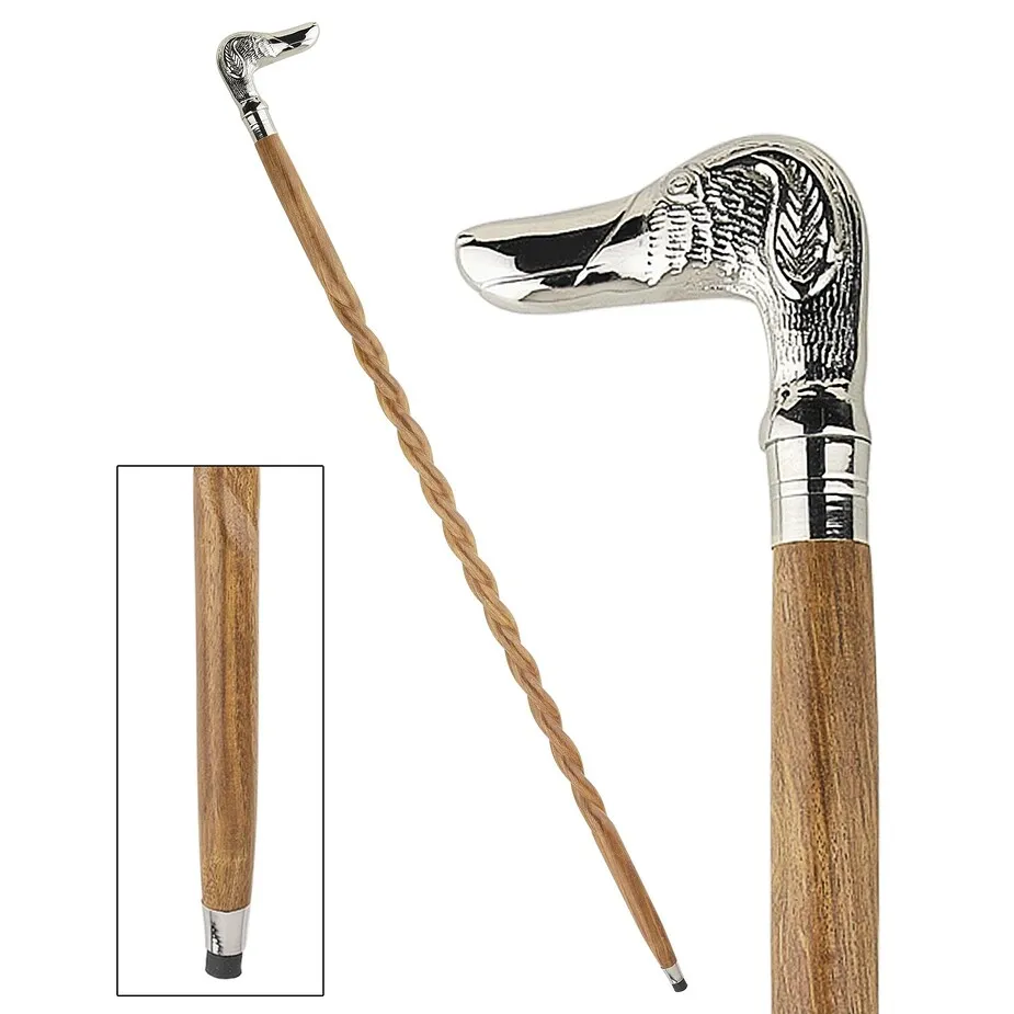 Empress Collection: Dog, Man's Best Friend Solid Hardwood Walking Stick