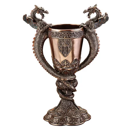 Shadowcrested Tomb Guardians Dragon Chalice Statue: Each